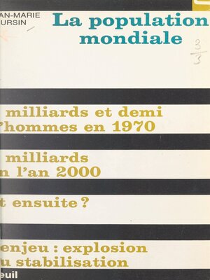 cover image of La population mondiale